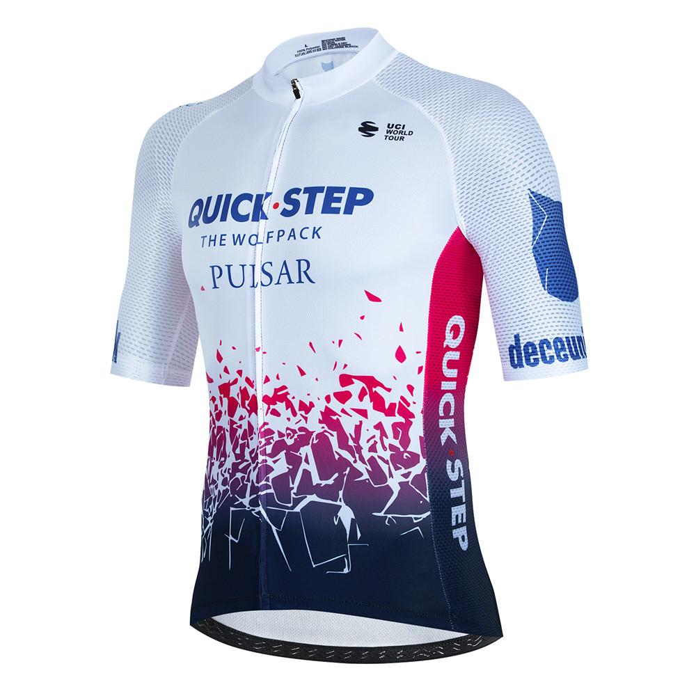 2026 Soudal Quick Step Team Cykeltröja Set Sommar Cykel Andningsbar Herr MTB Cykelkläder Maillot Ropa Ciclismo Uniformer Dräkter