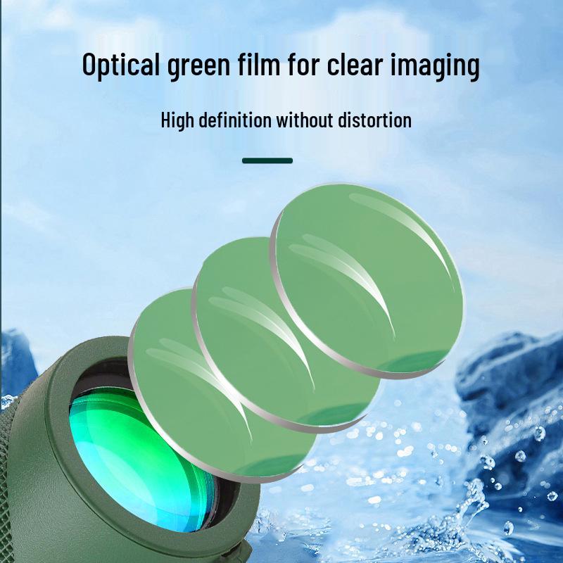 High Magnification 80X100 HD Green Monocular Telescope for Outdoor Bird Watching and Photography