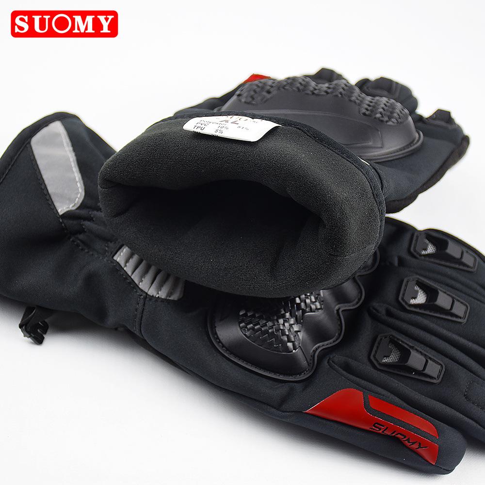 Men's Locomotive Outdoor Skiing Battery Car Cold Gloves Cycling Warm Thickened