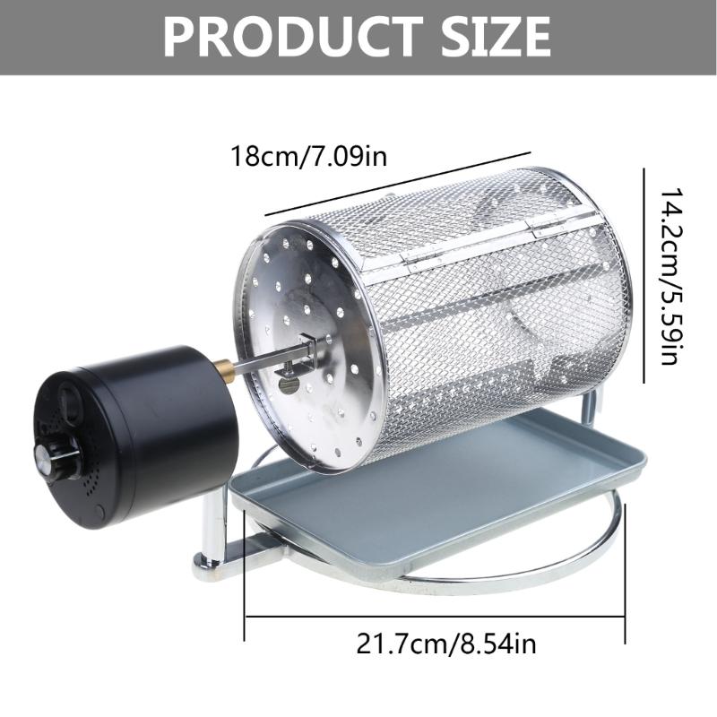 Electric Coffee Roasting Machine Coffee Bean Grains Nut-Roaster Baking Machine Stainless Steel Coffee Roasting Cage Home