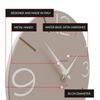 CalleaDesign SMILE Wall Clock Coffee Milk