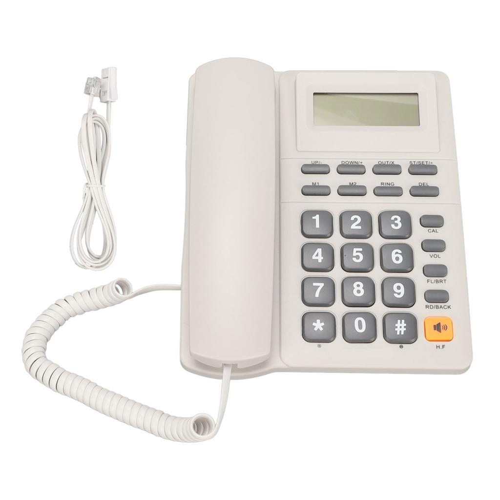 Corded Phone Noise Reduction Speed Dialing Caller ID Wired Landline Phone for Office