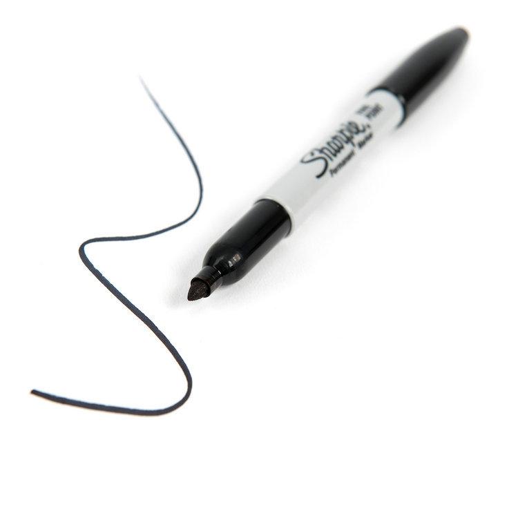 Marqueur Permanent Sharpie Noir Pointe Fine 30001