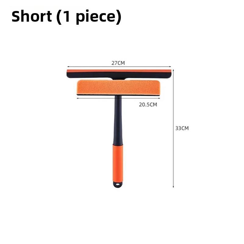 Domácí úklid bez demontáže, Stírání výškových budov, Oboustranný kartáč na sklo s dlouhou rukojetí