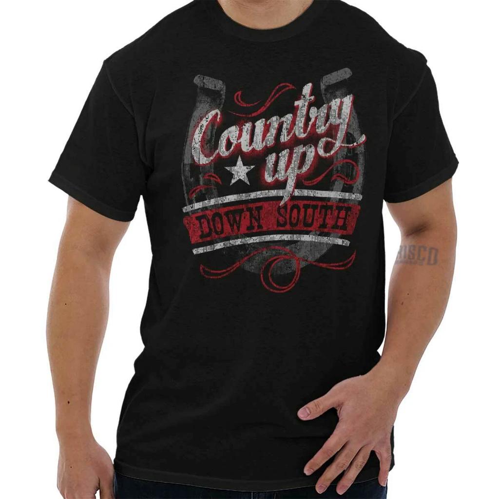 Vintage Distressed Country Up Down South Womens or Mens Crewneck T Shirt Tee
