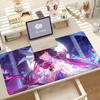 Anime Columbina Mouse Pad Xxl NonSlip Gaming Desk Mat Laptop Keyboard Tray Office Pc Genshin Impact Hd Print Cute Black