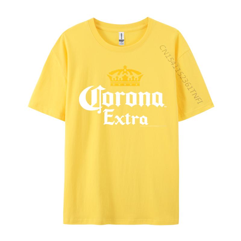 Officially Licensed Corona Gold Crown Rife Mens T Shirt Cool Camisa Luxury Designer T-Shirts Pure Cotton