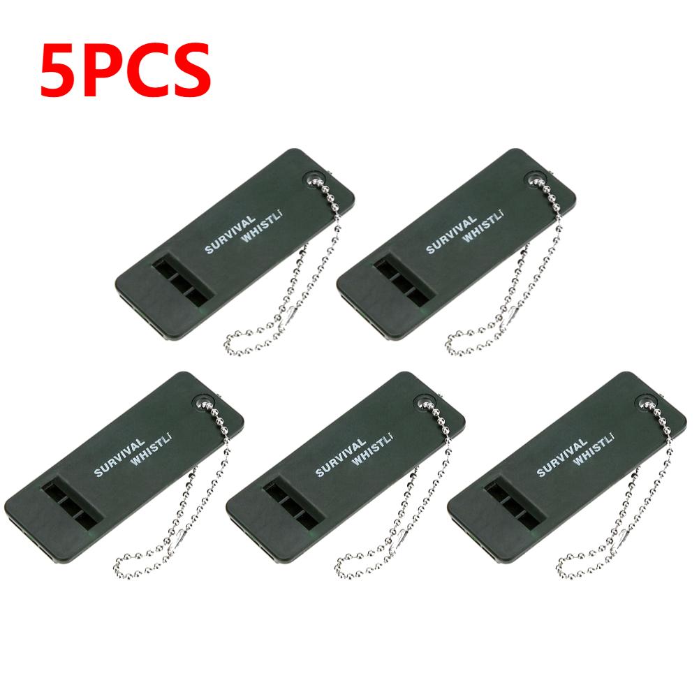 High Decibel Emergency Survival Whistle 3-Frequency Whistle Portable Keychain Camping Hiking Survival Whistle Outdoor Tools