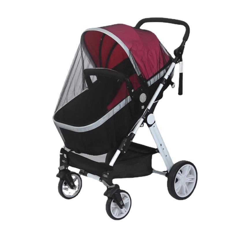 Vergrößertes, verschlüsseltes Moskitonetz für Kinderwagen mit vollständiger Abdeckung