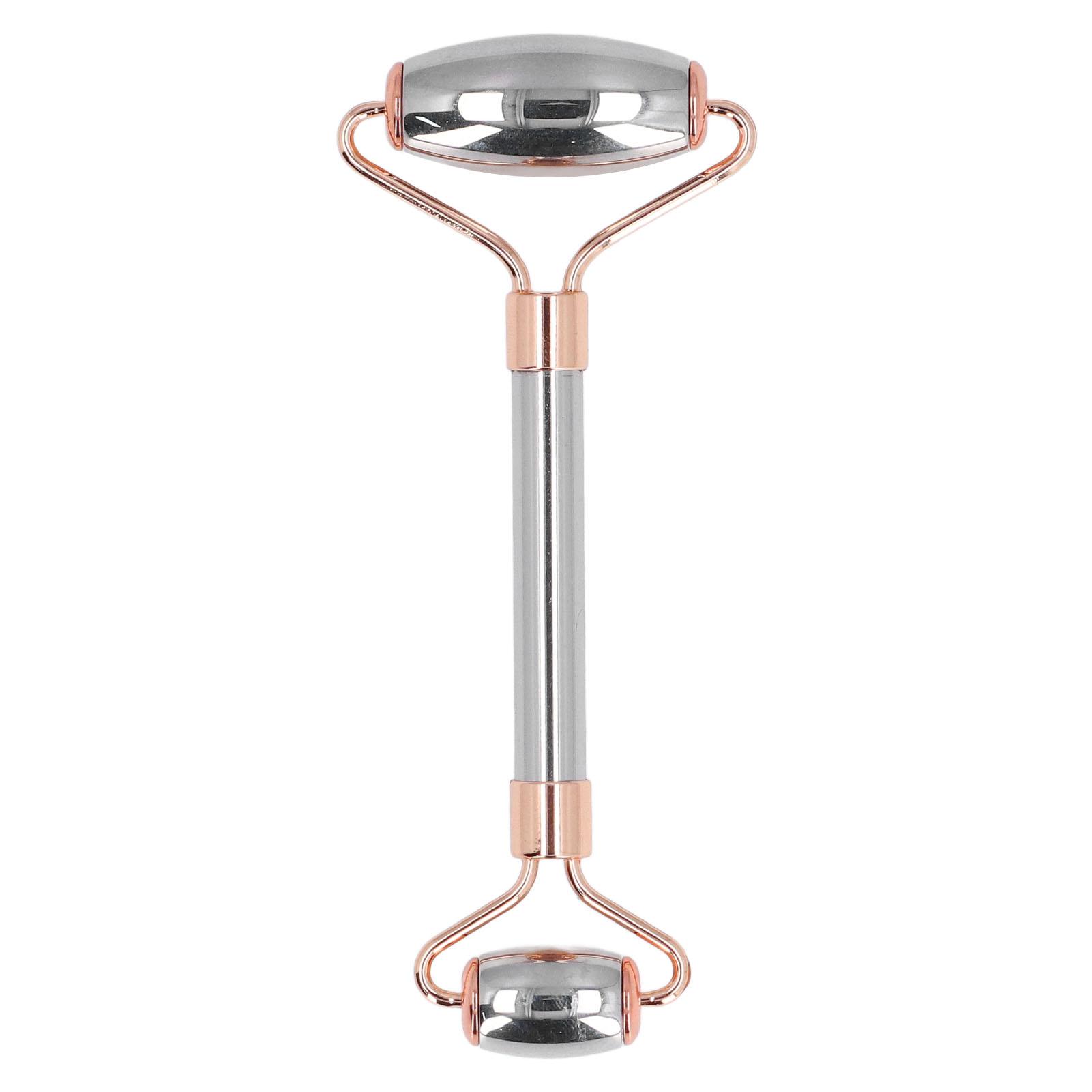 

Stainless Steel Face Roller Handheld Face Roller Skin Care Roller Double Head Metal Ball Massage Sti