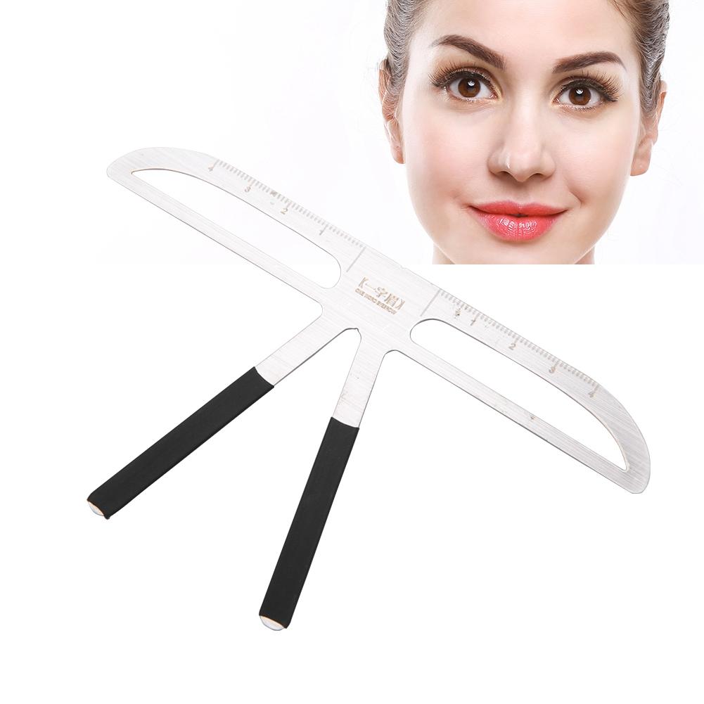 Tattoo Eyebrow Ruler Eyebrow Measure Balance Extension Ruler Shape Stencil 1#