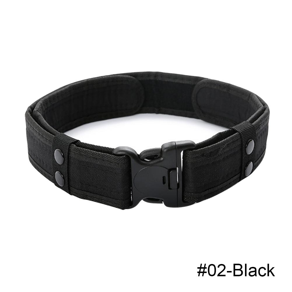 

Fashion Matching Essentials Plastic Buckle Men s Tactical Belts Quick Release Snap Elastic Leisure Outdoor Hunting Training Belt