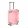 Miniature Suitcase Eyelash Storage Box, Dollhouse Travel Luggage Toy Pink