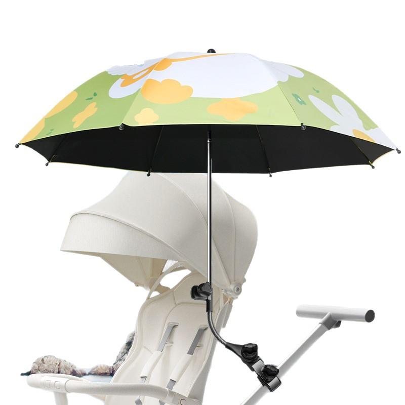 Stroller baby vinyl parasol children's umbrella sun protection UV protection outdoor stroller umbrella can be customized Iogo