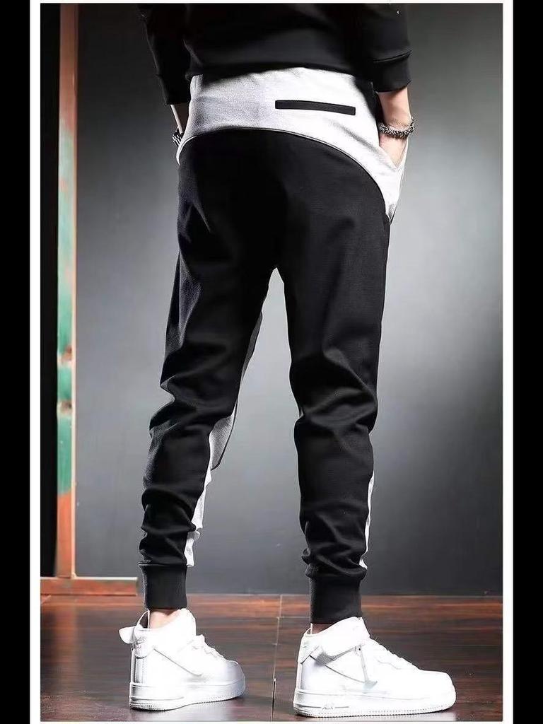 Men's Trendy Loose Sports Overalls - Summer Stitching Leggings & Casual Trousers