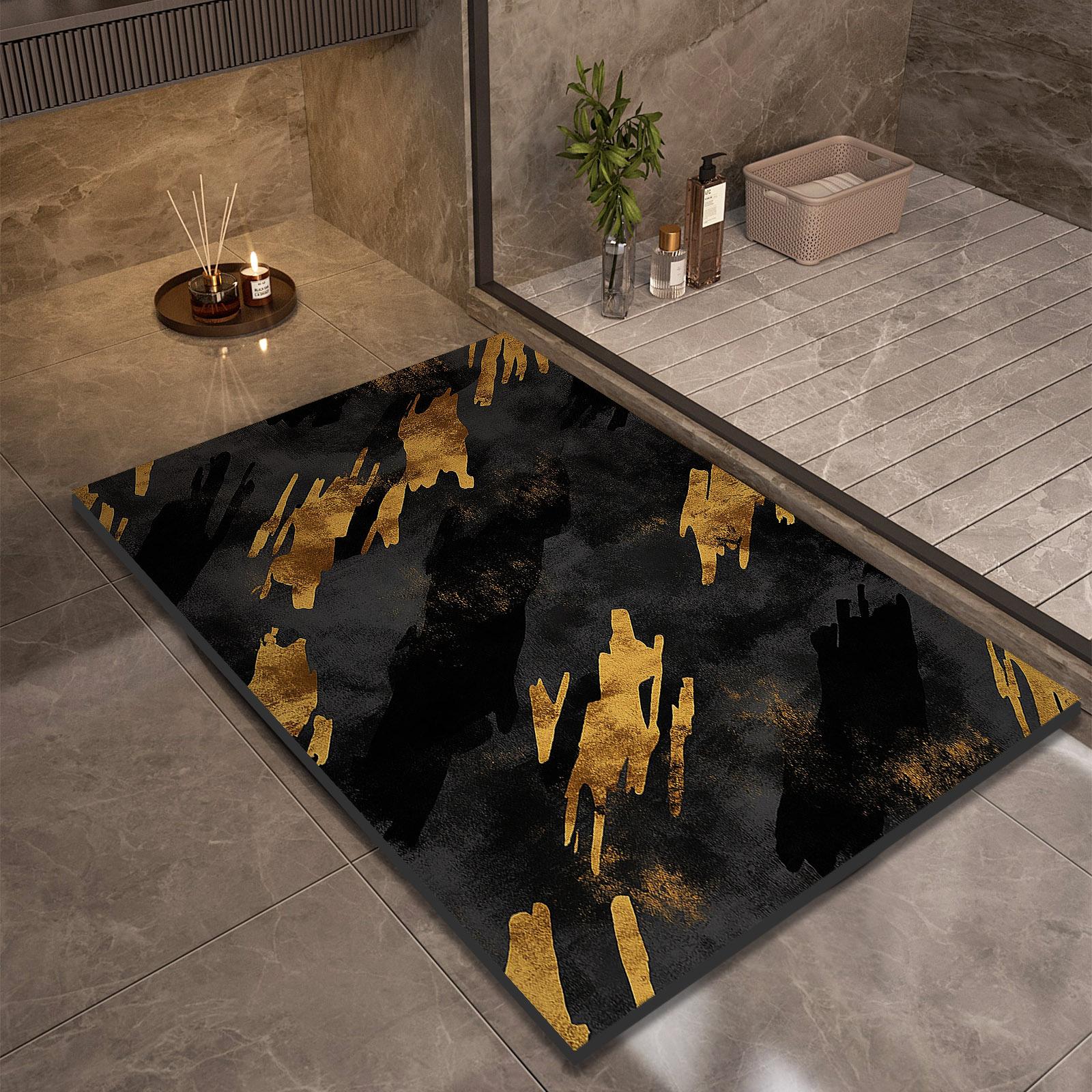 

Диатомитовый коврик для ванной комнаты, впитывающий, нескользящий, коврик для ног, быстросохнущий, коврик для туалета, ковер для душа, придверный коврик, моющийся 40cmx60cm