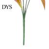 Fake Plant Artificial Realistic with Stems Non-withering No Watering 4 Branches Home Decoration Simulation Easy Care Trumpet Flower Green Leaf Bouquet