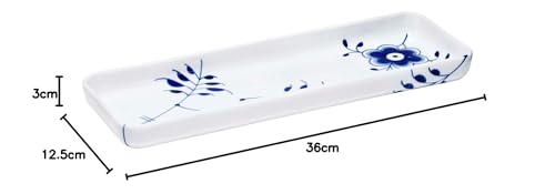 Royal Copenhagen Blue Fluted Mega Serving Dish Tray, 36.5 x 12.5 cm, 2381378 [Parallel Import]