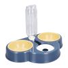 Triple Dog Cat Bowls 15 Degree Tilted Raised Cat Food Bowl with Automatic Water Bottle for Puppy