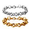 O-shaped Round Stainless Steel Bracelet Men and Women Punk Style Chain