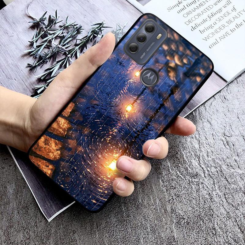 Aesthetic Night Starry Sky Phone Case For Moto G84 G22 G32 G42 G52 G62 G53 G72 G60 G60S G100 G10 G20 G30 G13 G50 G 5G G Pure