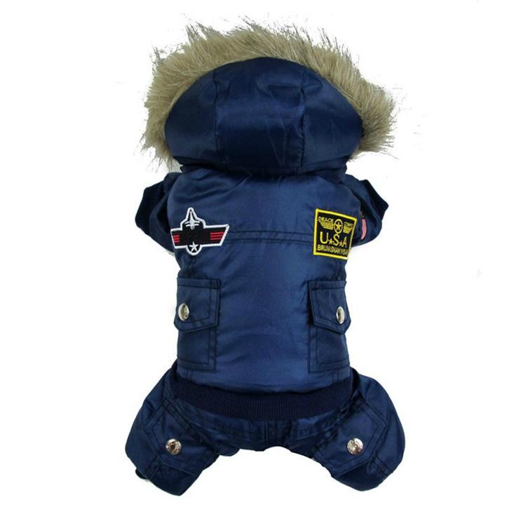 Abbigliamento Spesso Monopezzo a Quattro Zampe per Animali Domestici Autunno e Inverno
