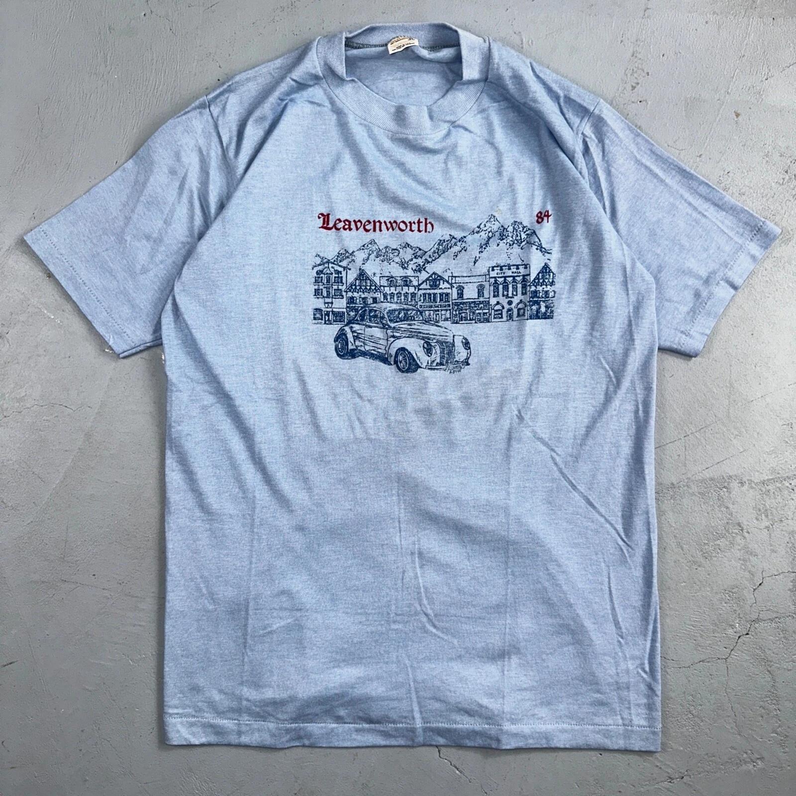Leavenworth 80s Sportswear Oregon VTG T Shirt Cars Racing Old Fun 1984 Graphic M