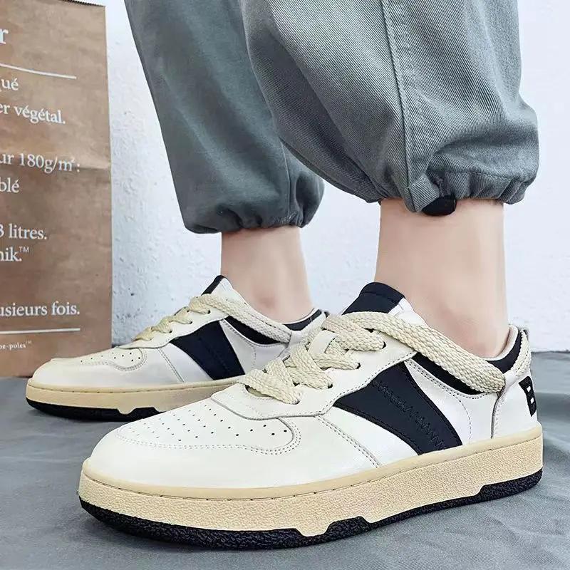 

Модная мужская обувь Модные кроссовки Спортивные Удобные Мужские кроссовки Дышащие Повседневные Низкие Спортивные Студенческие Лоферы Вулканизированная обувь 44