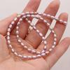 1String, Rice Shape Pearls, 3.5-4 Mm, Boho Natural Freshwater Pearl Beads, for DIY Necklaces, Bracelets, Anklets, Jewelry Making, 36cm