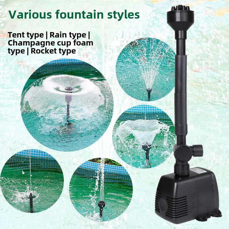 Sensen Submersible Pond Water Pump for Garden Fountains with Multiple Nozzles, Free Shipping