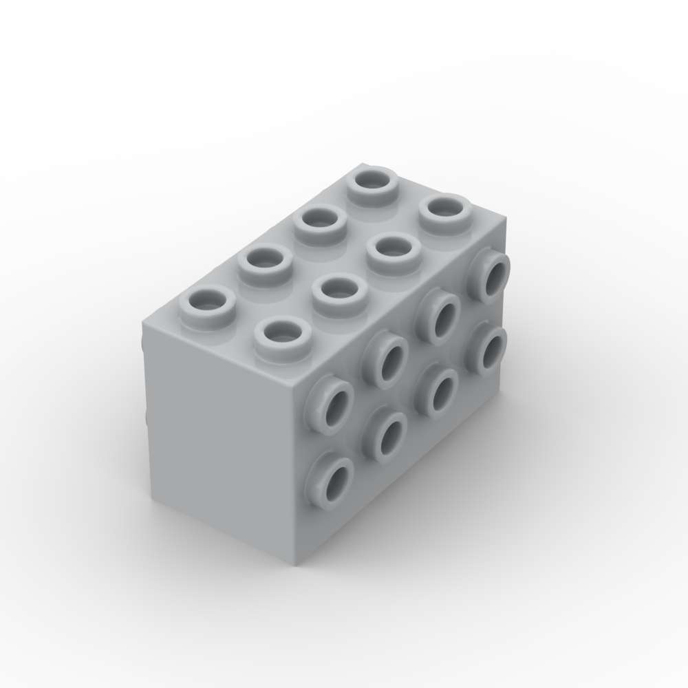 MOC 1PCS 2434 Modified 2x4x2 With Studs Building Blocks House Castle Bricks Particle Idea High-Tech Idea Toys Children Gifts