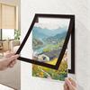 3Pcs Magnetic Wall Frame, Self-Adhesive & Removable For Photos Notes, Black White Matte Minimalist Home Office Decor