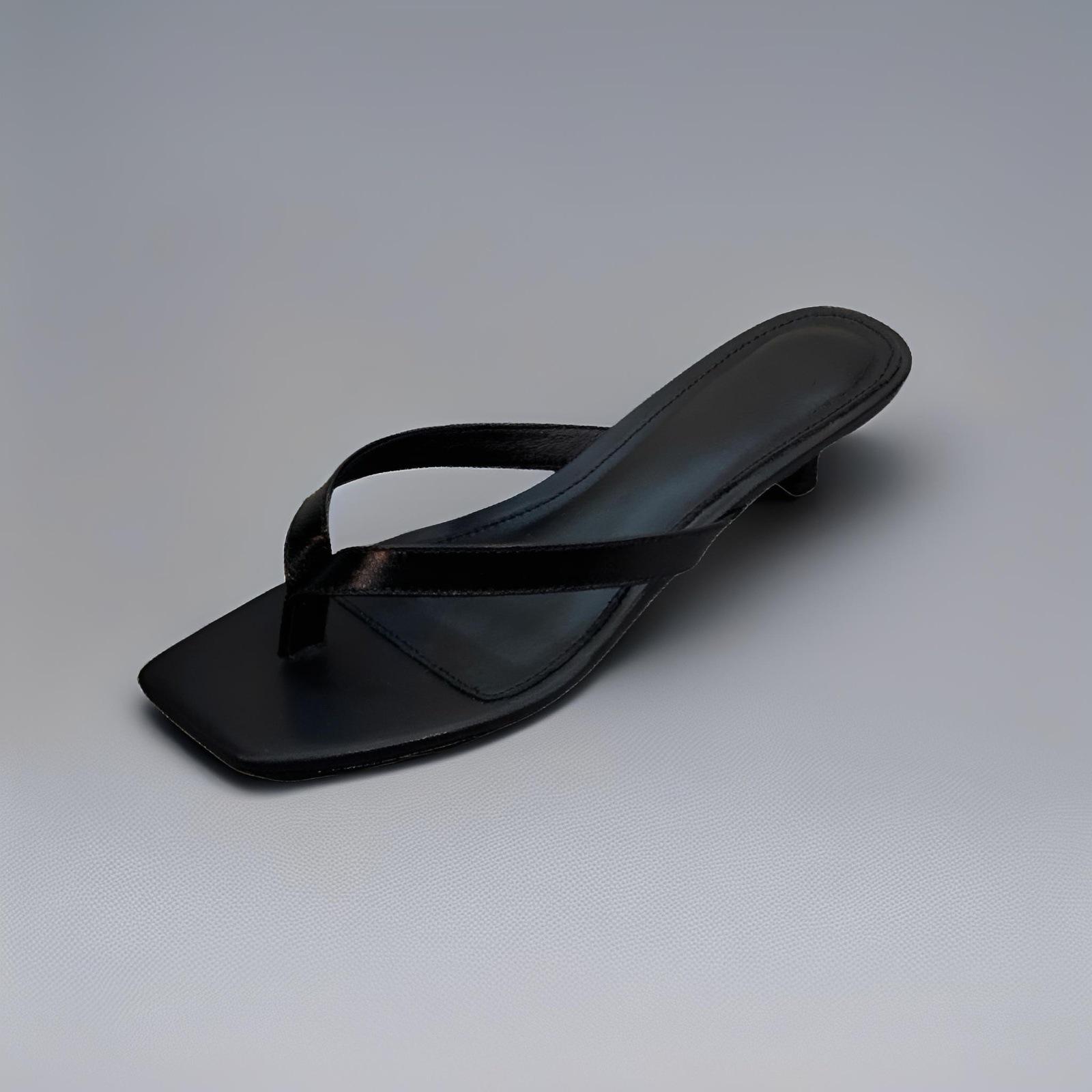 2026 French Square Toe Genuine Leather