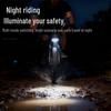 USB Rechargeable Super Bright Double Front Bicycle Light for Night Riding