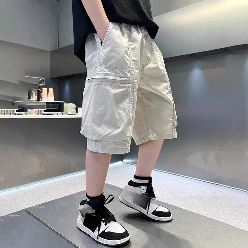 Children's Clothing, Boys' Overalls, Summer Sports Shorts, Big Children, Summer Boys, Loose Pants, Trend