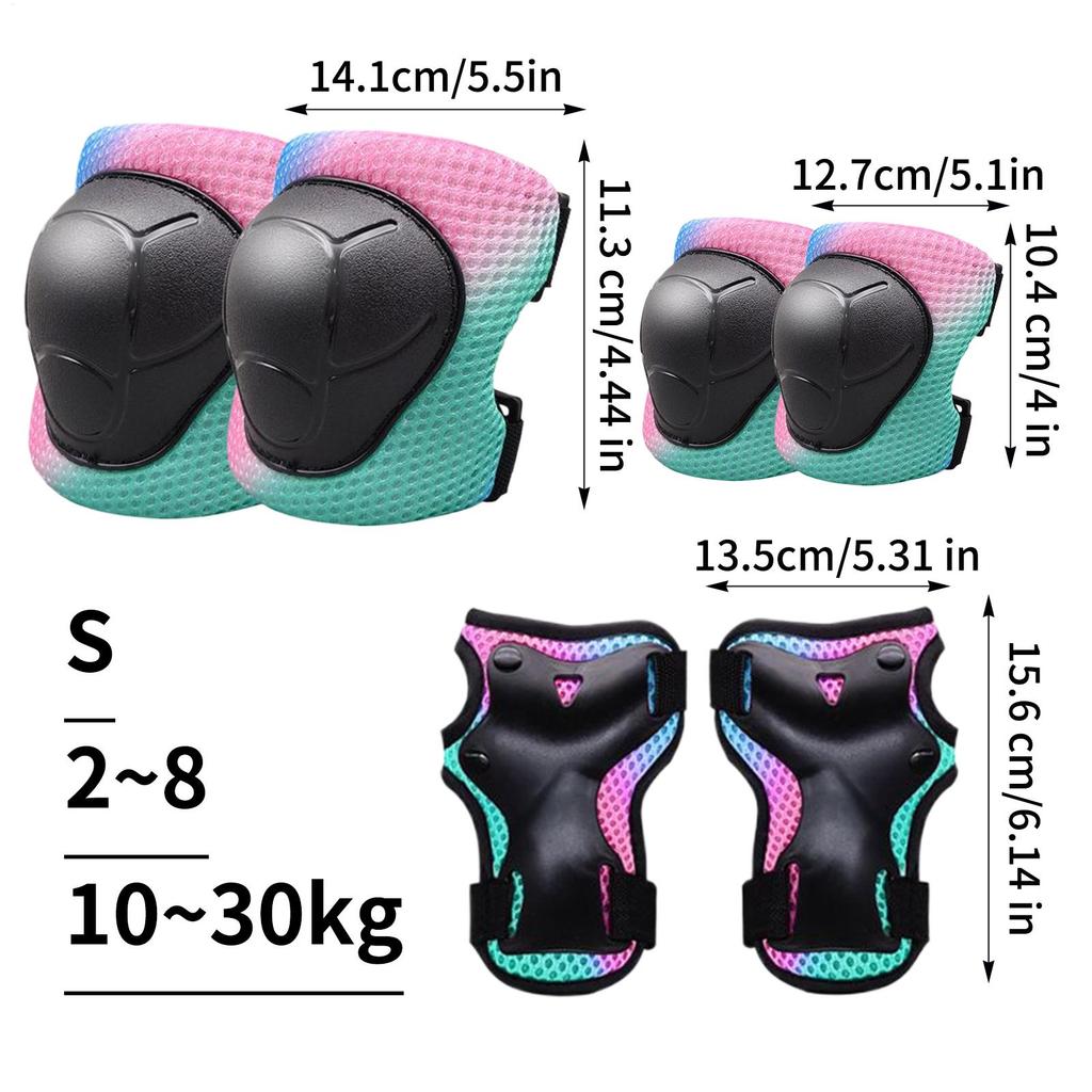 Knee Pads For Kids EVA Foam 3-pieces Protective Set With Elbow Knee Pad And Wrist Guards Kids Protective Gear For Cycling For