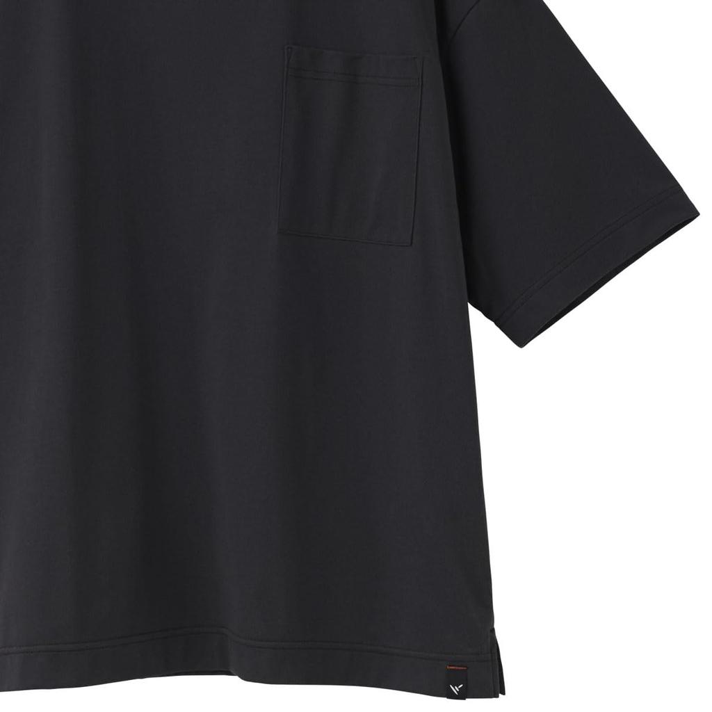 Venex Recovery Recovery General Medical Short Sleeve Pocket Phantom Size L Wear, Days, Device, T-Shirt, Men's, 8503, Black,