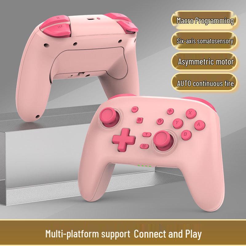 Switch Pro Wireless Bluetooth Controller with Six-Axis Motion, Dual Vibration & Macro Programming