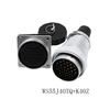 WS55 TQ+Z Waterproof IP65 Automotive Connector M55 Soldering Multi Core 4 7 40 53 61 Pin Power Adapter Male Plug Female Socket