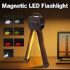 Foldable COB LED Work Light Dimmable Rotatable Flashlight Waterproof Magnetic Lamp with Hook for Car Repair Camping Emergency Outdoor Working Use