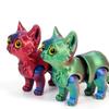 Creative 3d Printing Cute Cartoon Kitten Shape Luminous Color Ornaments Suitable For Home Office Desktop Decoration
