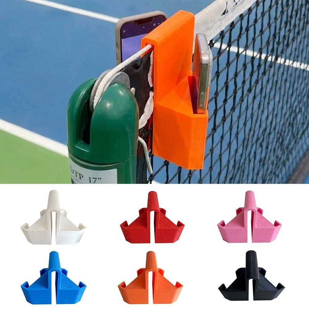 Dual Perspective Tennis Net Camera Mount Secure Clip-On 3D Printed Tennis Camera Mount Portable Clamp Net Mounted