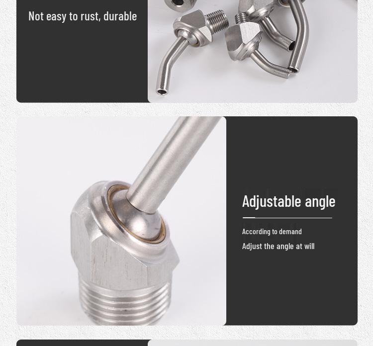 Stainless Steel High-Pressure Universal CNC Lathe Cooling Nozzle Head