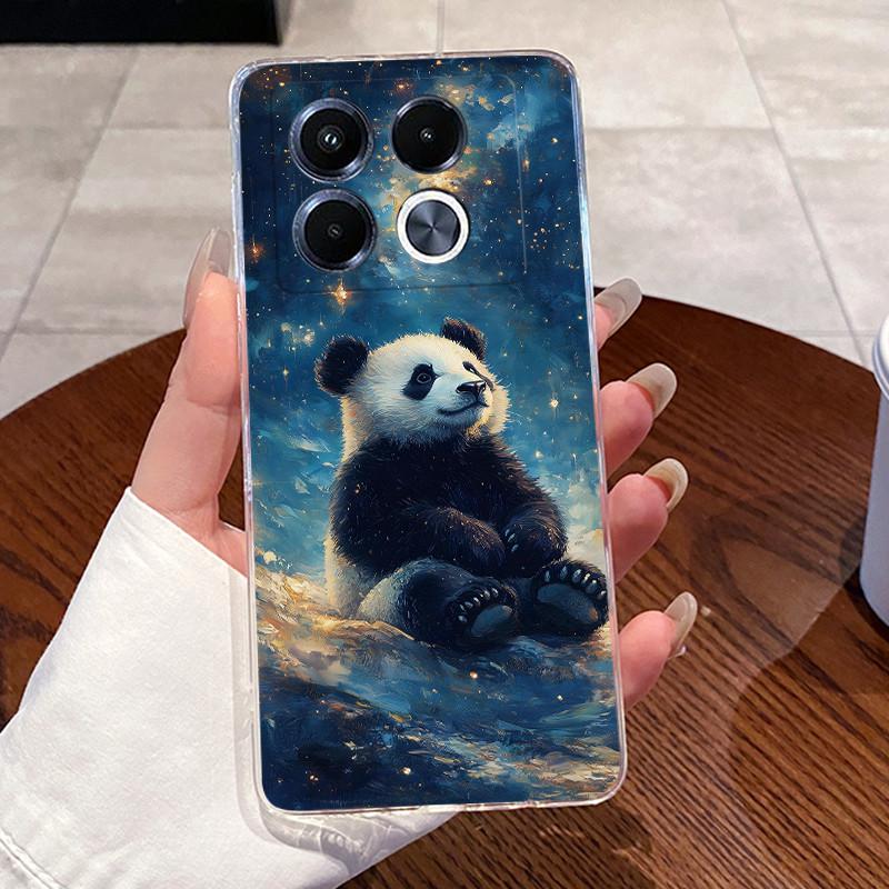 Jelly Casing For Infinix Note 40 5G X6851 X6852 Fundas Capa Clear Silicone Soft TPU Back Cover Cute Cat Rabbit Heart Phone Case
