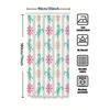 Tu Cute Candy Cane Christmas Shower Curtain Festive Holiday Bathroom Decor Set Waterproof Holiday Decor Festive Xmas Pattern