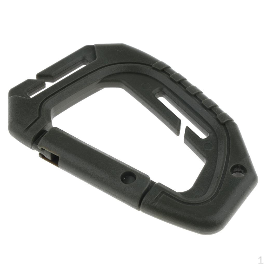 Карабин Брелок D-образные кольца Пружинные защелки Крючки Карабины зелёный