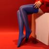Women Summer Smooth Oil Shiny Candy Color Knee High Sexy Stockings Pole Dance Nightclub Over Knee Compression Long Socks