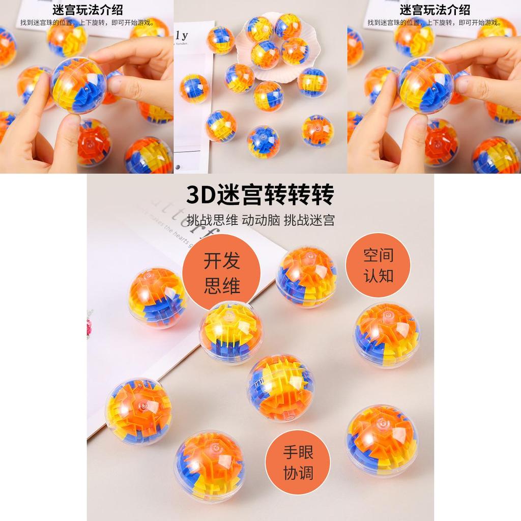 3D Magischer Würfel Labyrinth Kugel Aus Kunststoff Für Kinder Pädagogisches Spielzeug Geschenk