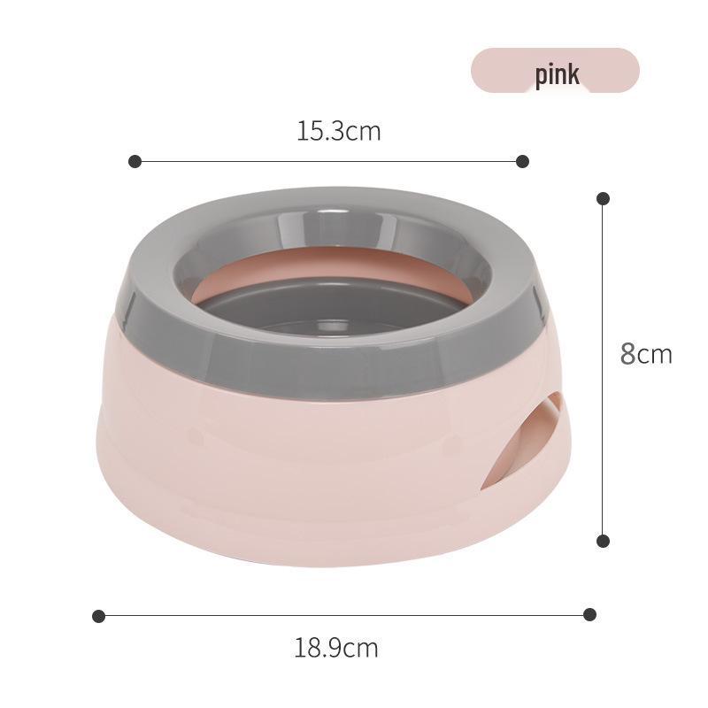 Meianju Non-Slip Splash-Proof Pet Travel Bowl - Spill-Resistant for Dogs & Cats
