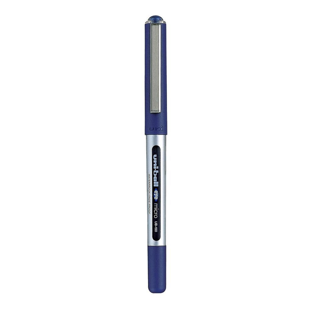 uni-ball Eye UB150 0.5mm Roller Ball Pen Blue Ink Pack of 5 Smooth Writing Office School Gift